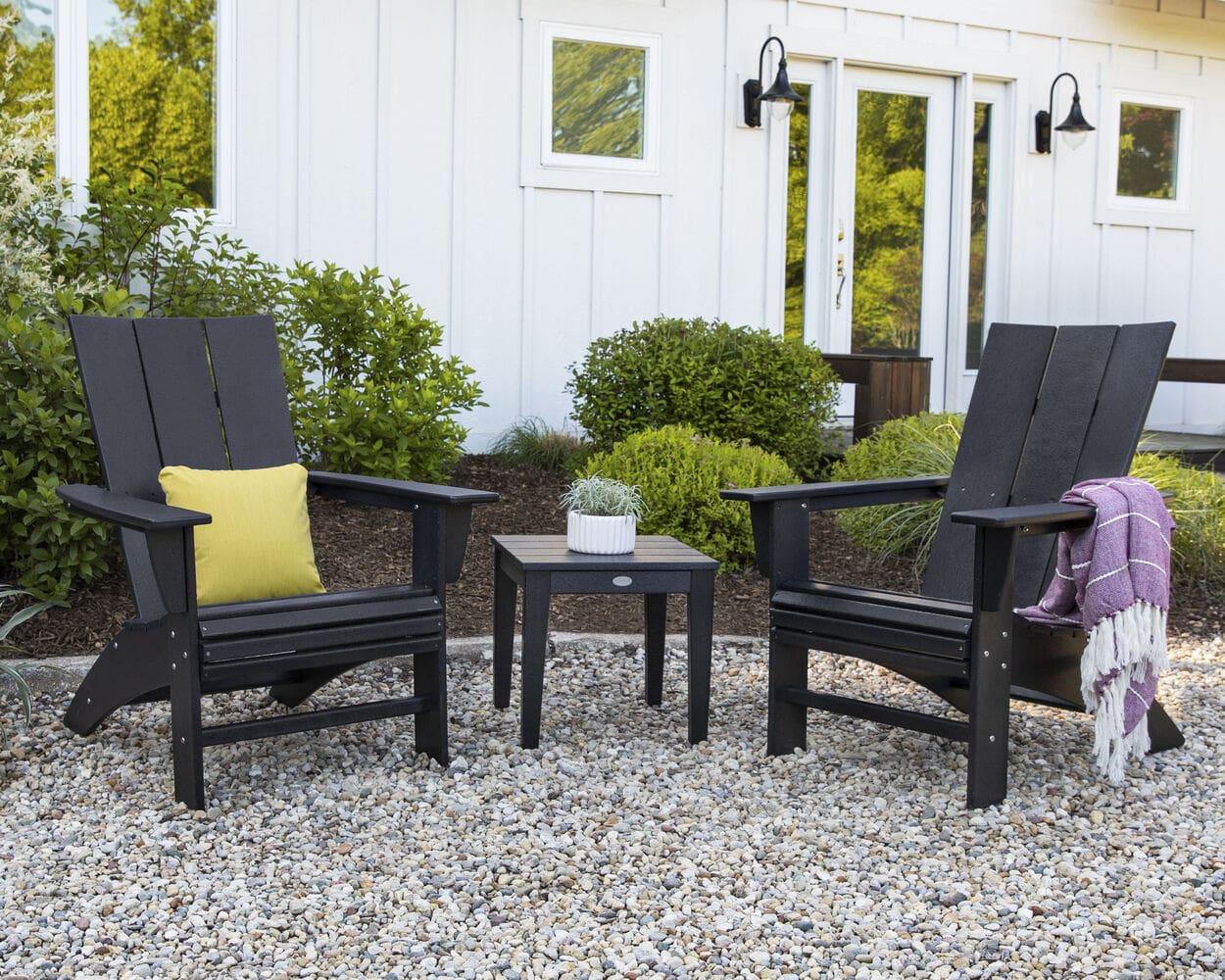 polywood patio chair modern curveback adirondack chair